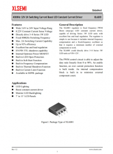 XL6001E1  400KHz 32V 2A 開(kāi)關(guān)電流升壓 LED 恒流驅(qū)動(dòng)器