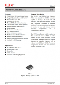 XL1410E1   3A 52KHz 40V 降壓 DC-DC 轉(zhuǎn)換器