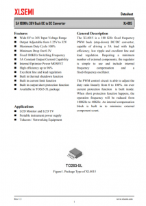 XL4015E1  5A 180KHz 36V 降壓直流-直流轉(zhuǎn)換器