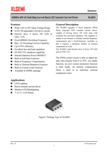 XL6003E1 400KHz 60V 2A 開(kāi)關(guān)電流升壓 LED 恒流驅(qū)動(dòng)器
