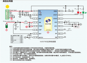 IU5370內(nèi)置快充申請功能，最大3.5A衕步降壓型單節(jié)多類型鋰電池充電芯片
